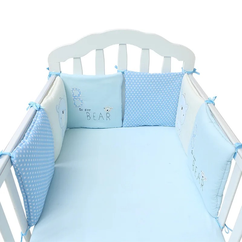 6個入りベビーベッドバンパーセット ソフトコットン製 衝突防 - Baby Nursery Sets のレビューと価格