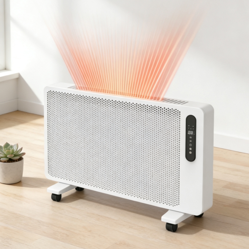 静音で暖かいグラフェン電気ヒーター、石英素子とスマートコント - Baby Nursery のレビューと価格
