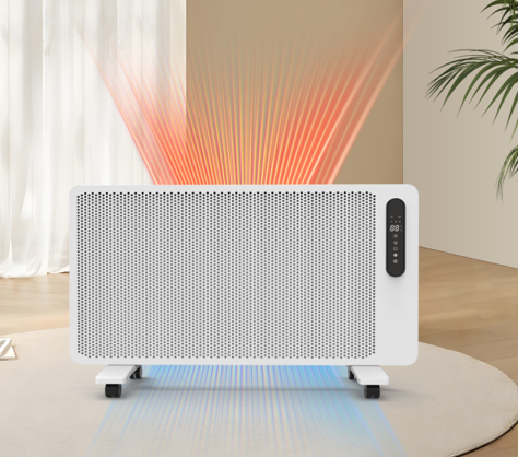 静音で暖かいグラフェン電気ヒーター、石英素子とスマートコント - Baby Nursery のレビューと価格