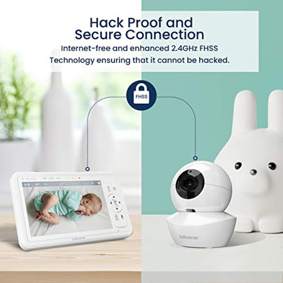 保育園用ベビーモニター、ナイトライト付きHDプラスチック製ブ - Baby Nursery Light のレビューと価格