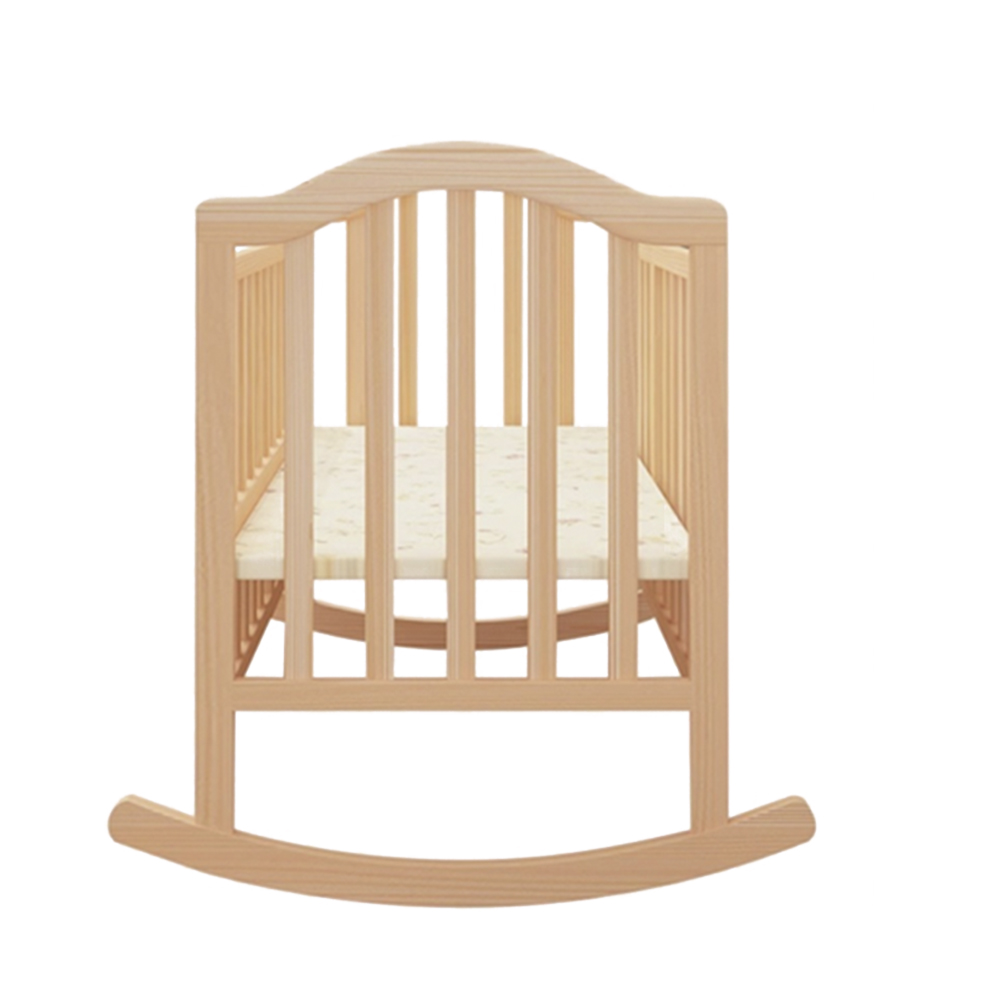 松材ベビーベッド キッズロッキングコット 女の子 男の子 寝 - Convertible Crib Set のレビューと価格